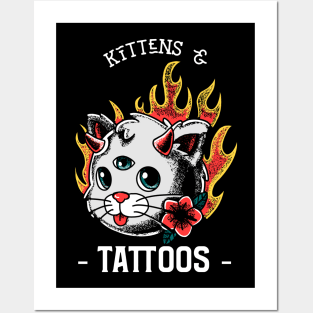 Kittens and Tattoos Posters and Art